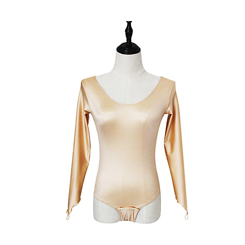 

Ballet Leotards Women's Performance Spandex Split Joint Long Sleeve Leotard / Onesie