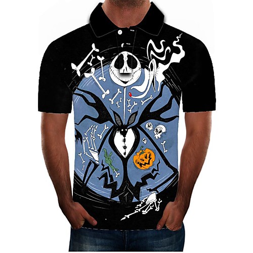 

Men's Graphic Polo Daily Black