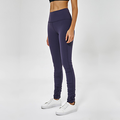 

Women's High Waist Yoga Pants Winter Fashion Black Blue Gray Elastane Running Fitness Gym Workout 3/4 Tights Sport Activewear Breathable Moisture Wicking Butt Lift Tummy Control High Elasticity Skinny