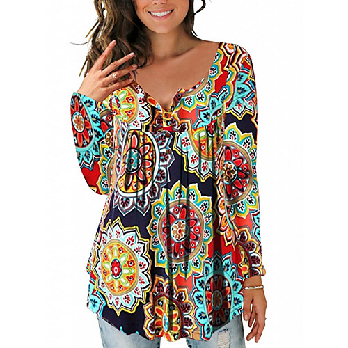 

Women's Daily Blouse - Geometric Yellow
