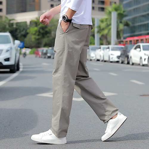 

Men's Hiking Pants Hiking Cargo Pants Outdoor Soft Comfortable Cotton Pants / Trousers Climbing Camping / Hiking / Caving Traveling Army Green Grey Khaki L XL XXL XXXL 4XL Loose