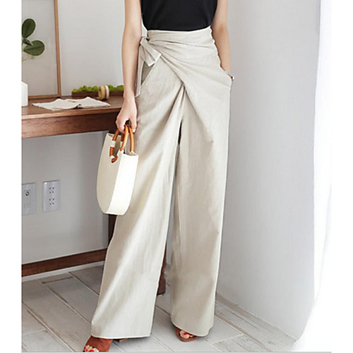 

Women's Basic Chinos Pants - Solid Colored Black Khaki Light gray One-Size