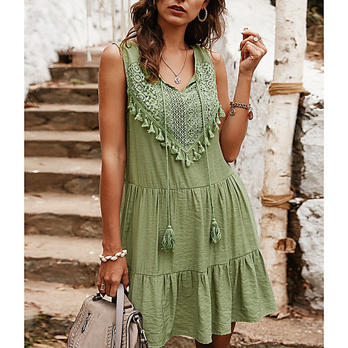 

Summer Casual Boho Tank Dress