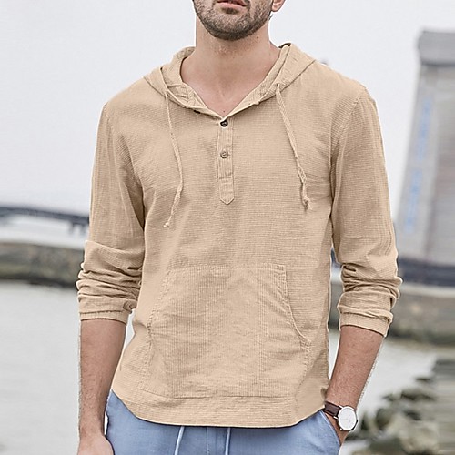 

Men's Daily T-shirt - Solid Colored Khaki