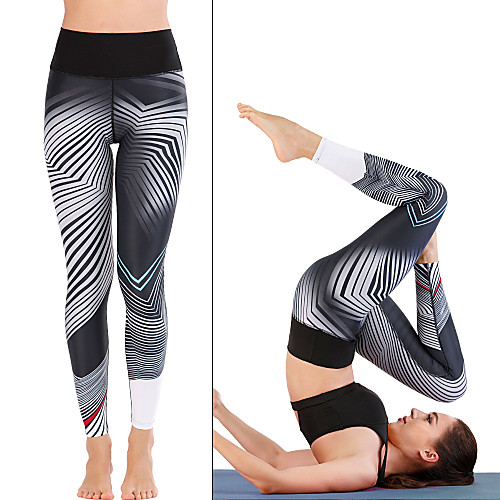 

Women's Yoga Pants Winter 3D Print Black Running Fitness Gym Workout Tights Leggings Sport Activewear Moisture Wicking Soft Butt Lift Tummy Control Stretchy Skinny