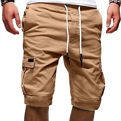 

Men's Basic Chinos / Shorts Pants - Solid Colored Army Green Khaki Dark Gray US32 / UK32 / EU40 US34 / UK34 / EU42 US36 / UK36 / EU44