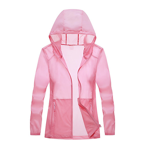 

Women's Hiking Jacket Outdoor Breathable Quick Dry Comfortable Top Single Slider Fishing Climbing Camping / Hiking / Caving White / Fuchsia / Grey / Green / Blue