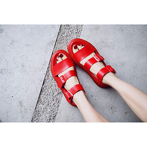 

Men's Summer Outdoor Sandals PU Non-slipping White / Black / Red