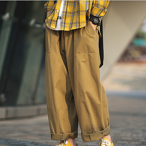 

Men's Basic Chinos Pants - Solid Colored Black Khaki Green US36 / UK36 / EU44 US38 / UK38 / EU46 US40 / UK40 / EU48