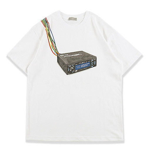 

Men's Graphic T-shirt Daily White / Black