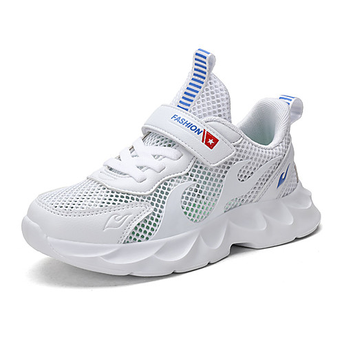 

Boys' / Girls' Comfort Mesh Trainers / Athletic Shoes Little Kids(4-7ys) / Big Kids(7years ) Running Shoes / Walking Shoes White / Beige Summer / Fall / Color Block