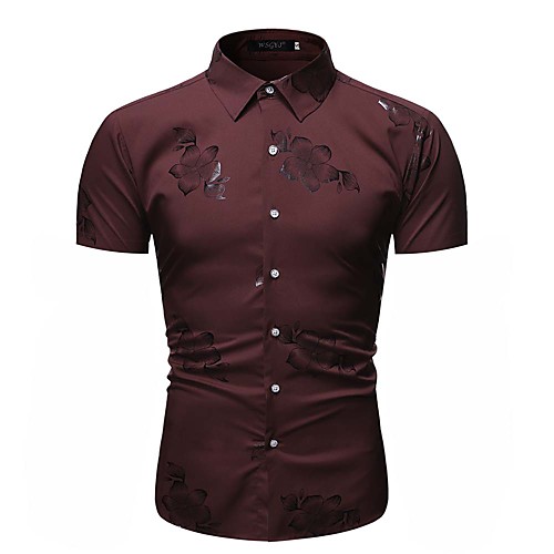 

Men's Daily Shirt - Floral / Graphic Red