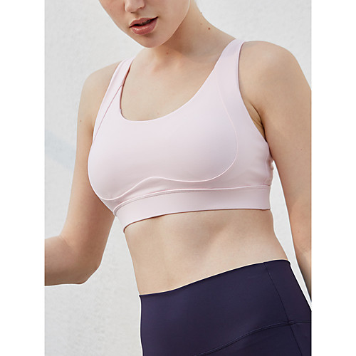 

Women's Bra Top Cross Back Removable Pad Fashion Pink Dark Green Yoga Running Fitness Bra Top Top Sport Activewear Breathable Quick Dry Comfortable Freedom Stretchy