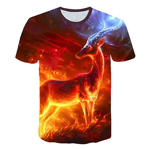 

Men's Daily T-shirt - 3D Print Red