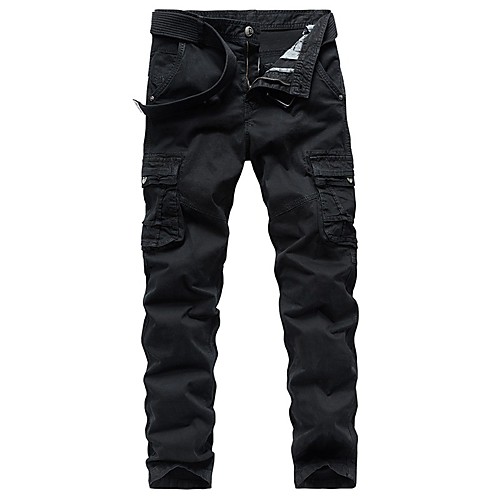 

Men's Hiking Pants Hiking Cargo Pants Outdoor Soft Comfortable Cotton Pants / Trousers Bottoms Climbing Camping / Hiking / Caving Traveling Dark Grey Black Khaki 29 30 31 32 33 Slim