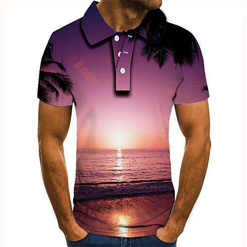 

Men's Daily Basic Polo - 3D Purple