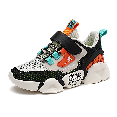 

Boys' Comfort Mesh Trainers / Athletic Shoes Little Kids(4-7ys) / Big Kids(7years ) Running Shoes / Walking Shoes Black / Beige Summer / Fall / Color Block