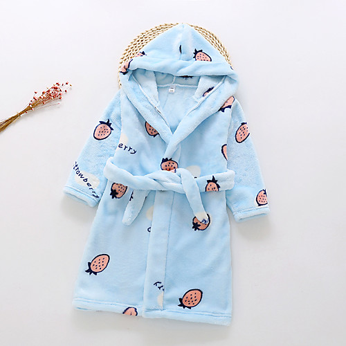 

Kid's Kigurumi Pajamas Bathrobe Star Onesie Pajamas Flannel Fabric YellowBlue / WhitePink / White Cosplay For Boys and Girls Animal Sleepwear Cartoon Festival / Holiday Costumes / Bath Robe