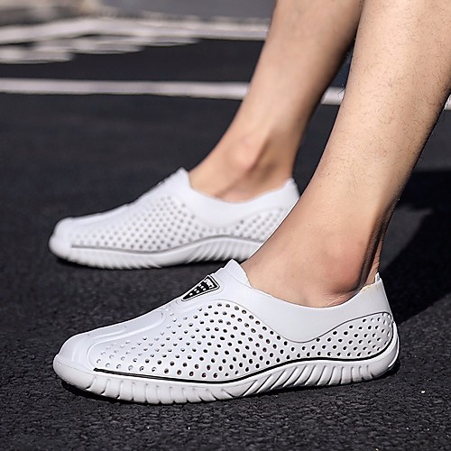 

Unisex Flats Summer Flat Heel Closed Toe Daily PU White / Black / Gray