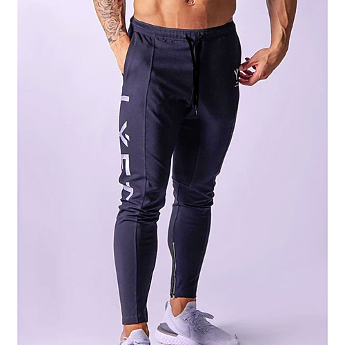 

Men's Basic Slim Chinos / Sweatpants Pants - Print Drawstring Light gray Black Navy Blue US32 / UK32 / EU40 US34 / UK34 / EU42 US36 / UK36 / EU44