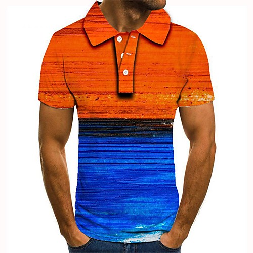 

Men's Daily Basic Polo - 3D Orange