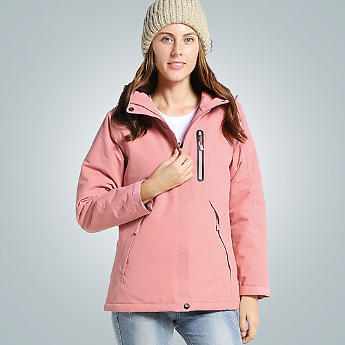 

Men's Women's Hiking Jacket Hiking Windbreaker Winter Outdoor Windproof Warm Comfortable Winter Jacket Top Single Slider Camping / Hiking / Caving Traveling Winter Sports Dark Grey / Black / Red