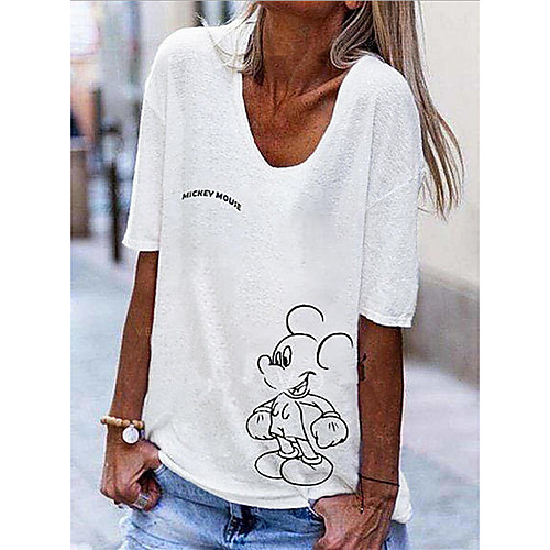 

Women's Daily T-shirt - Geometric Yellow