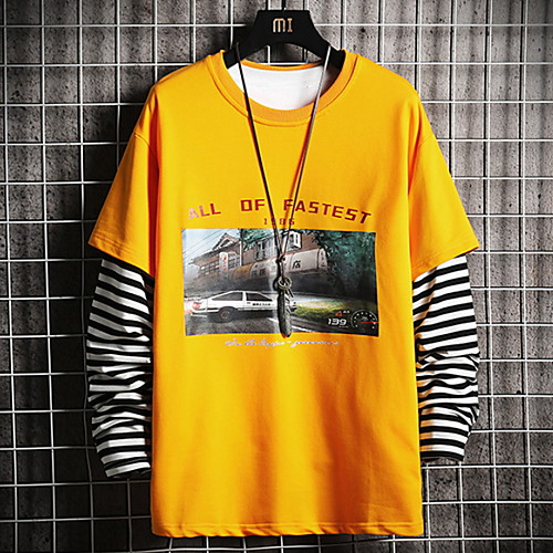 

Men's Basic Hoodie - Letter Yellow US32 / UK32 / EU40