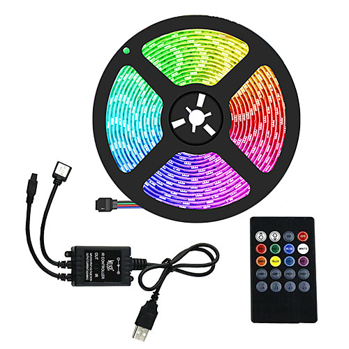 

5m Flexible LED Light Strips 150 LEDs Multi Color Party / TV Background 5 V