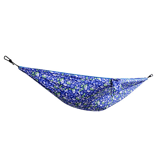 

Camping Hammock Outdoor Fast Dry Travel Folding Linen / Cotton Blend with Carabiners and Tree Straps for 1 - 2 person Hunting Hiking Beach Light Yellow Red and White Red / Yellow 260150 cm with