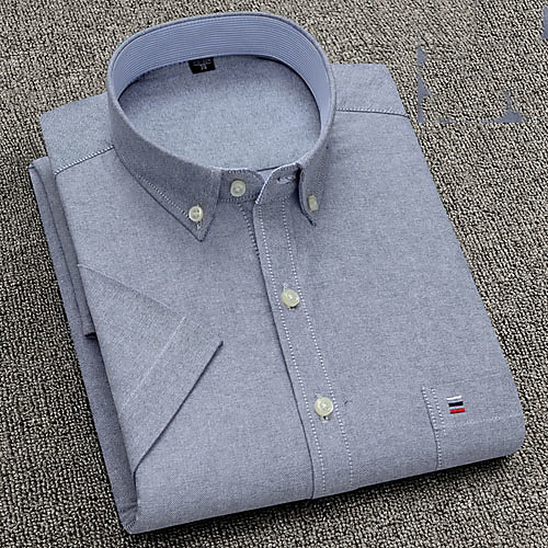 

Men's Solid Colored Shirt Daily Gray