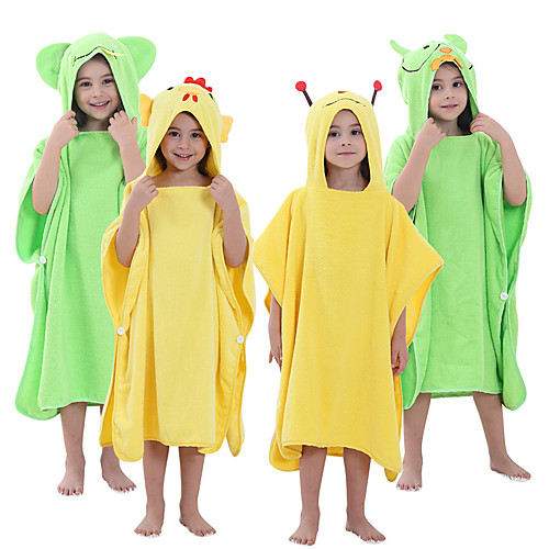 

Kid's Bathrobe Anime Dinosaur Onesie Pajamas Flannelette YellowBlue / Yellow / Green Cosplay For Boys and Girls Animal Sleepwear Cartoon Festival / Holiday Costumes