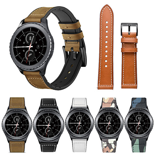 

Leather Watch Band Strap for Gear S3 Classic 17cm / 6.69 Inches 2.2cm / 0.9 Inches