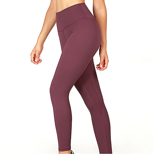 

Women's High Waist Yoga Pants Winter Pocket Black Red Blue Elastane Running Fitness Gym Workout Tights Leggings Sport Activewear Breathable Moisture Wicking Butt Lift Tummy Control High Elasticity
