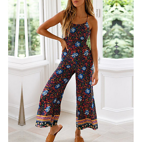 

Summer Floral Slim Jumpsuit