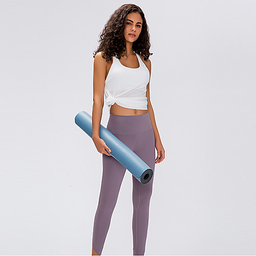 

Women's High Waist Yoga Pants Winter Pocket Black Dark Purple Blue Brown Purplish Grey Elastane Running Fitness Gym Workout Tights Leggings Sport Activewear Breathable Moisture Wicking Butt Lift