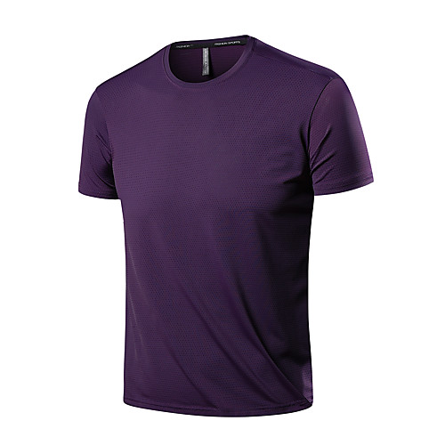 

Men's Solid Colored T-shirt Daily Sports White / Black / Blue / Purple / Green / Light Green / Gray