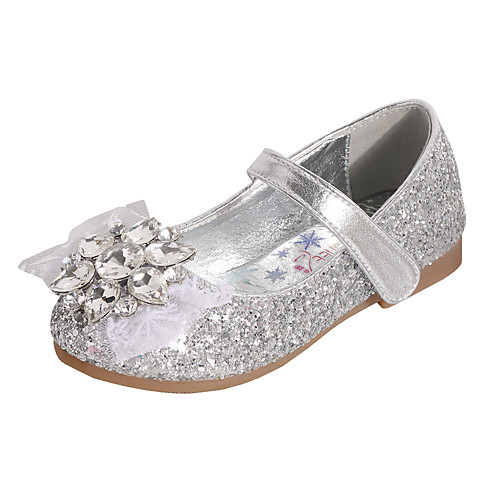 

Girls' Comfort / Flower Girl Shoes PU Flats Toddler(9m-4ys) / Little Kids(4-7ys) Rhinestone / Bowknot / Sparkling Glitter Dusty Rose / Blue / Silver Spring / Fall / Party & Evening