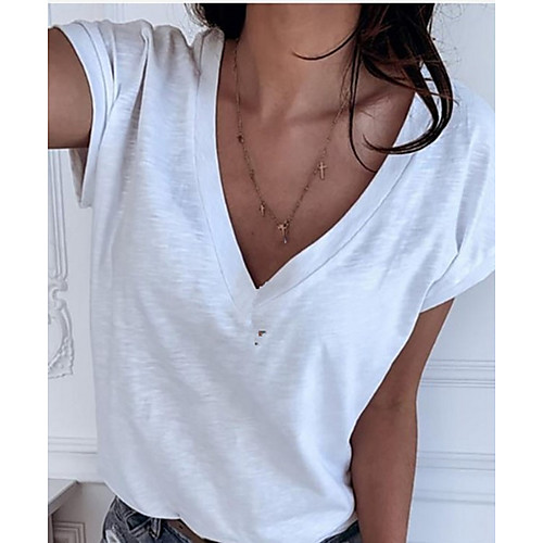 

Women's Cartoon Blouse Daily Weekend White / Yellow / Orange / Green / Gray