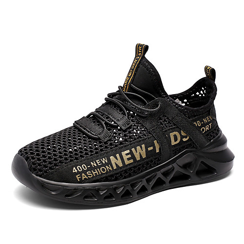 

Boys' Comfort Mesh Trainers / Athletic Shoes Little Kids(4-7ys) / Big Kids(7years ) Running Shoes / Walking Shoes Black / Red / Gold Summer / Fall / Color Block