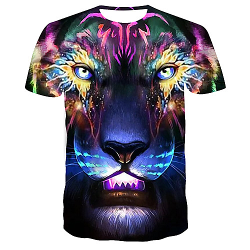 

Men's Daily T-shirt - 3D Print Rainbow