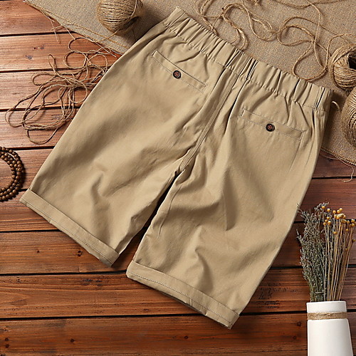 

Men's Basic Shorts Pants - Solid Colored Drawstring Army Green Khaki Navy Blue US32 / UK32 / EU40 US34 / UK34 / EU42 US36 / UK36 / EU44