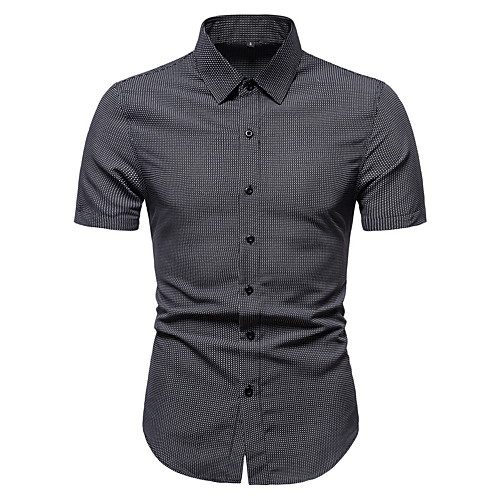 

Men's Polka Dot Shirt Business Daily Wine / White / Black