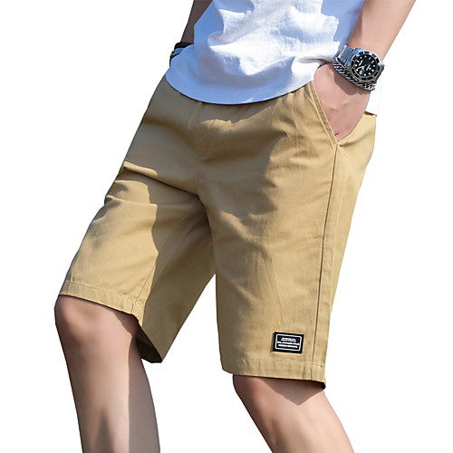 

Men's Sporty / Basic Shorts Pants - Solid Colored / Patterned Orange Khaki Blue US32 / UK32 / EU40 US34 / UK34 / EU42 US36 / UK36 / EU44