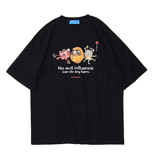 

Men's Cartoon Letter T-shirt Daily Weekend White / Black