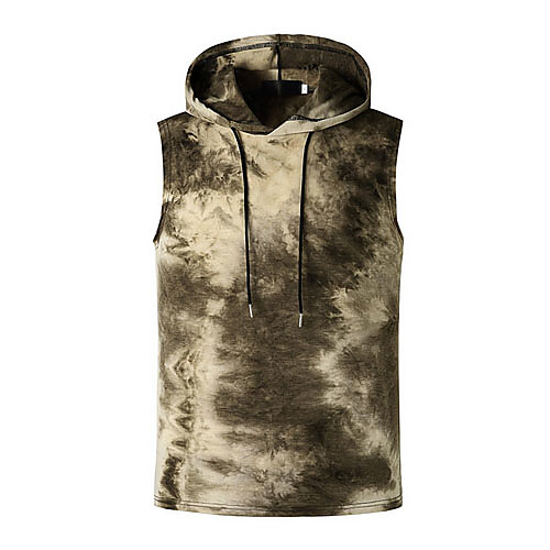 

Men's Tie Dye Print Tank Top Basic Daily Red / Brown / Navy Blue