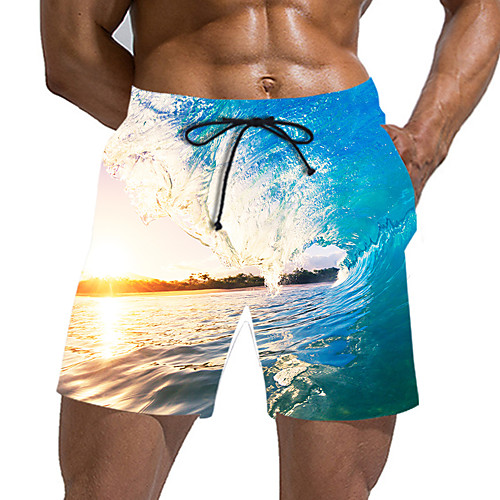 

Men's Sporty / Basic Daily Holiday Chinos / Shorts Pants - 3D Print / Drawstring Blue US32 / UK32 / EU40 US34 / UK34 / EU42 US36 / UK36 / EU44