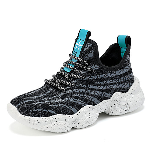 

Boys' Novelty Flyknit Trainers / Athletic Shoes Big Kids(7years ) Walking Shoes Split Joint White / Black Summer / Fall