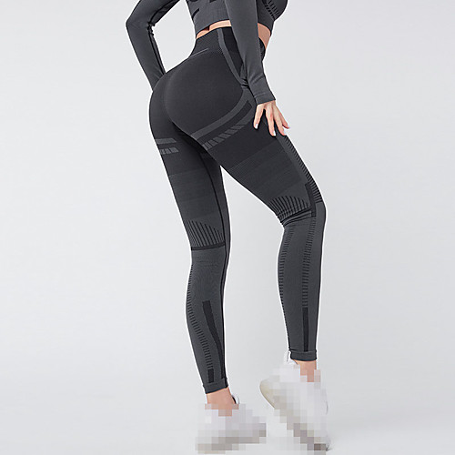 

Women's High Waist Leggings Running Tights Compression Pants Elastane Sports Winter Bottoms Running Jogging Training Breathable Quick Dry Sweat-wicking Fashion Blushing Pink Blue Black / Butt Lift