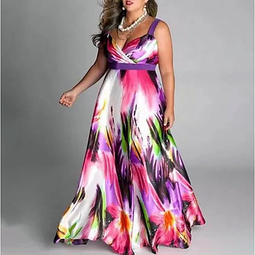 

Women's Sheath Dress - Sleeveless Floral Summer Elegant 2020 Blushing Pink M L XL XXL XXXL XXXXL XXXXXL XXXXXXL